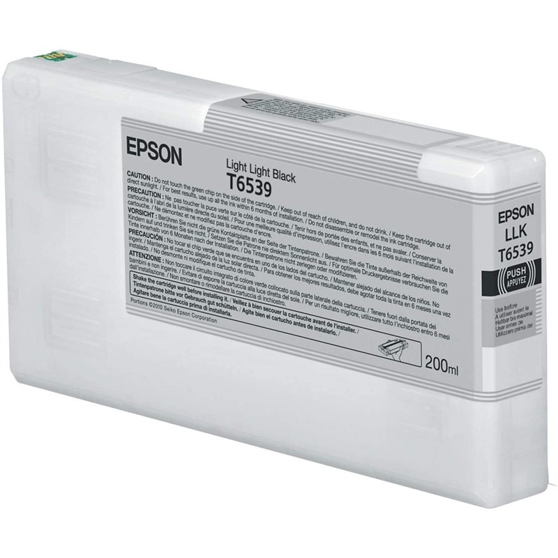 Cartucho de impresora Epson UltraChrome original luz negra luz 200ml (C13T653900)