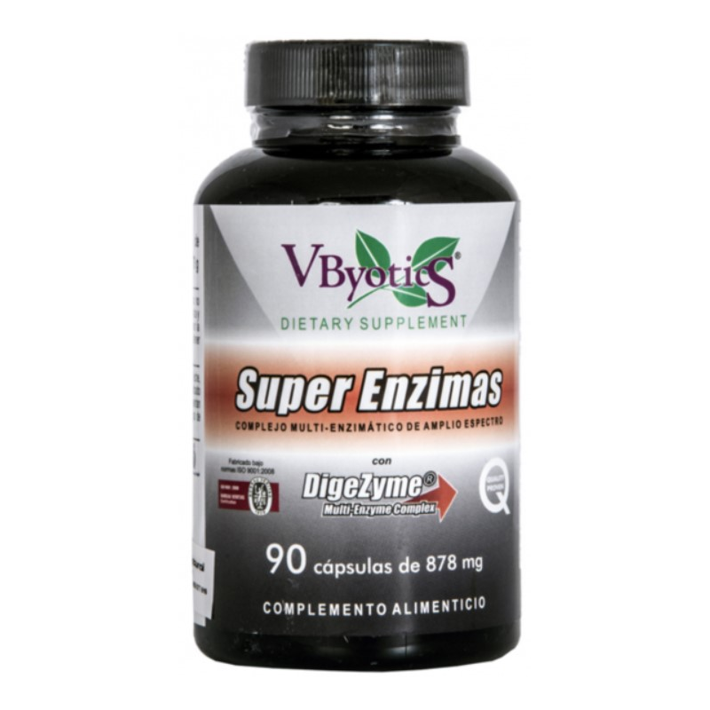 Vbyotics Complejo Multi-enzimático V.Byotic Super Enzimas Vegetales 90 Cápsulas