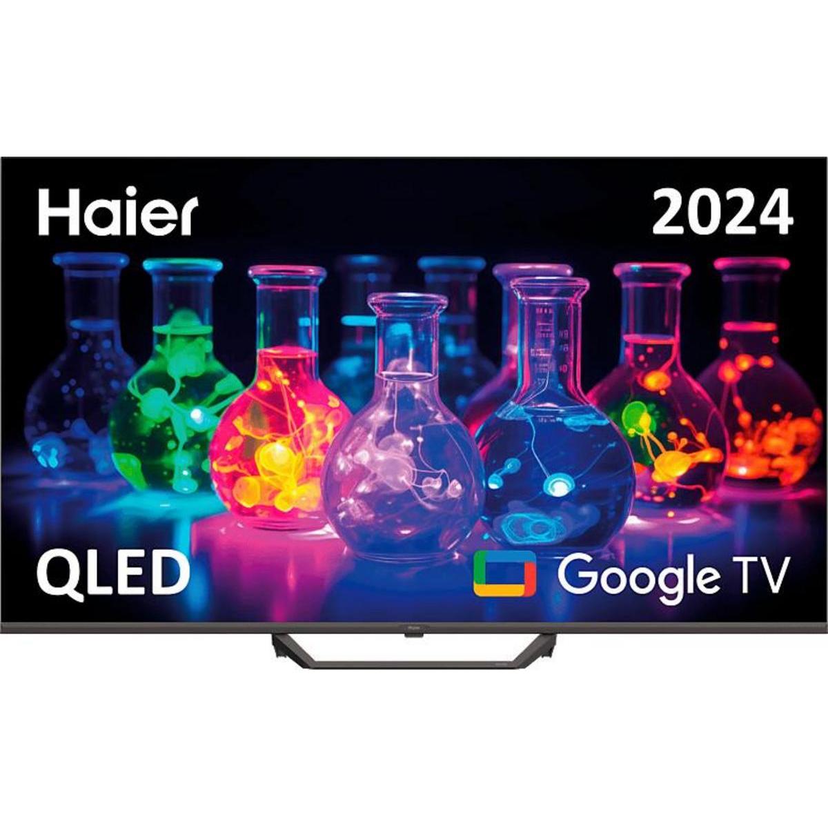 Haier Smart TV 65" H65S80EUX, QLED 4K con Google TV, Pantalla 120 Hz, Diseño sin Marcos Estilo Bezel-Less, HDMI 2.1 + VRR & ALLM, Sonido Envolvente Integrado
