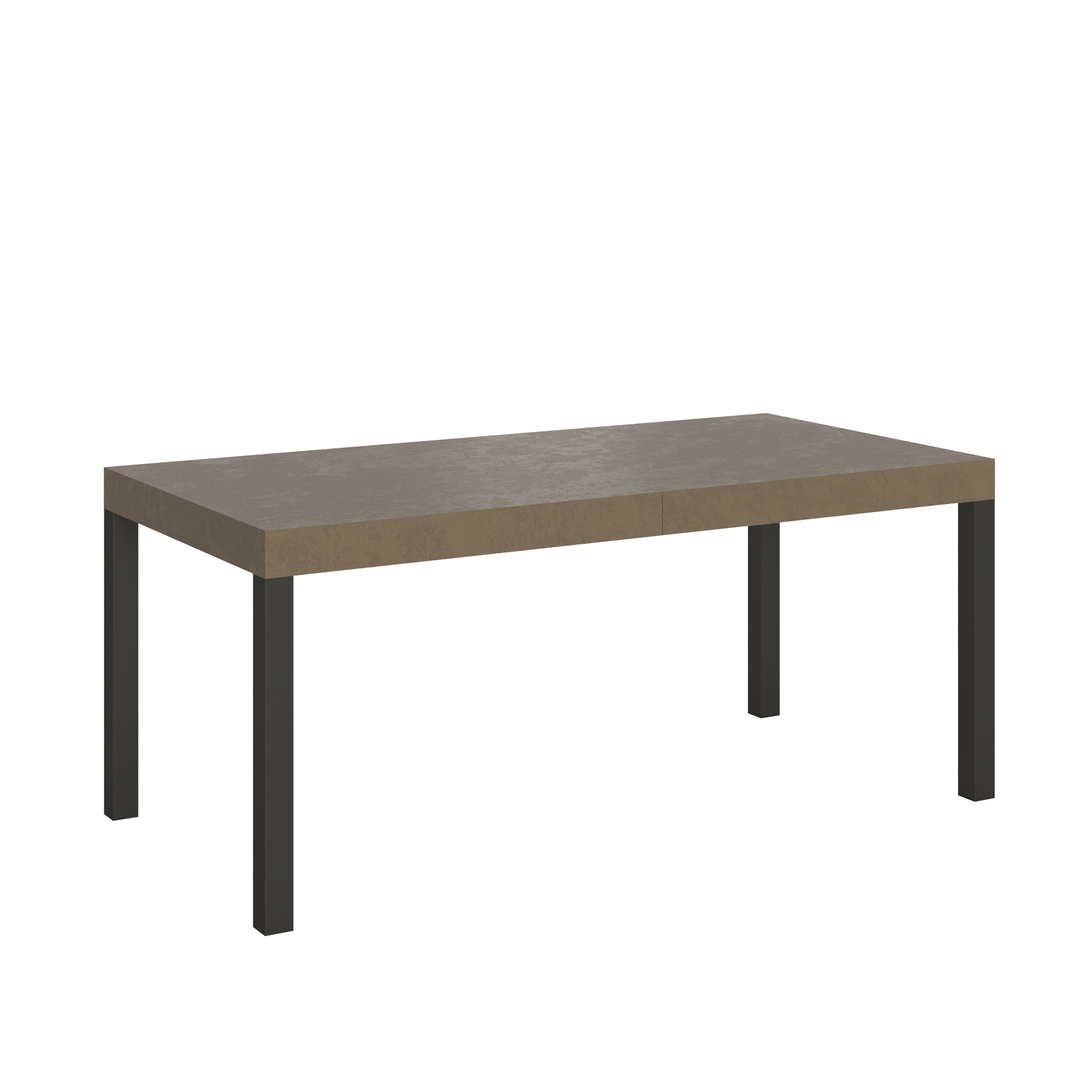Mesa extensible Everyday 200/304x90 cm gris paloma con patas antracita - Itamoby