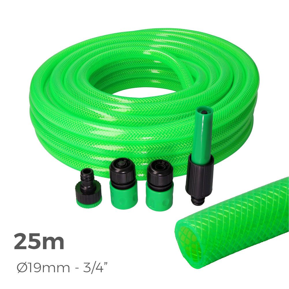 Kit Manguera de Jardín Anti-torsión 25m Edm
