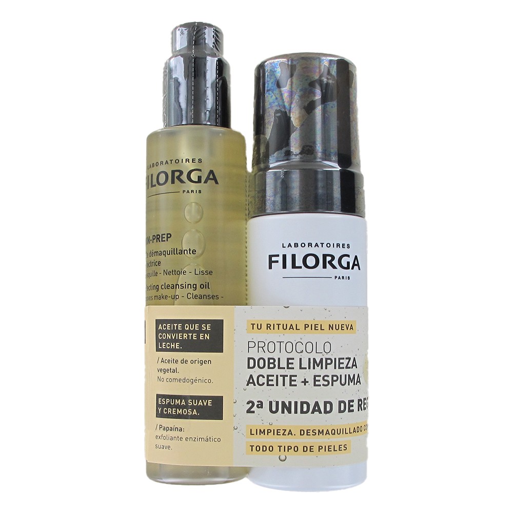 Filorga kit Skin-Prep Mousse Limpieza 150ml + REGALO Aceite 150ml