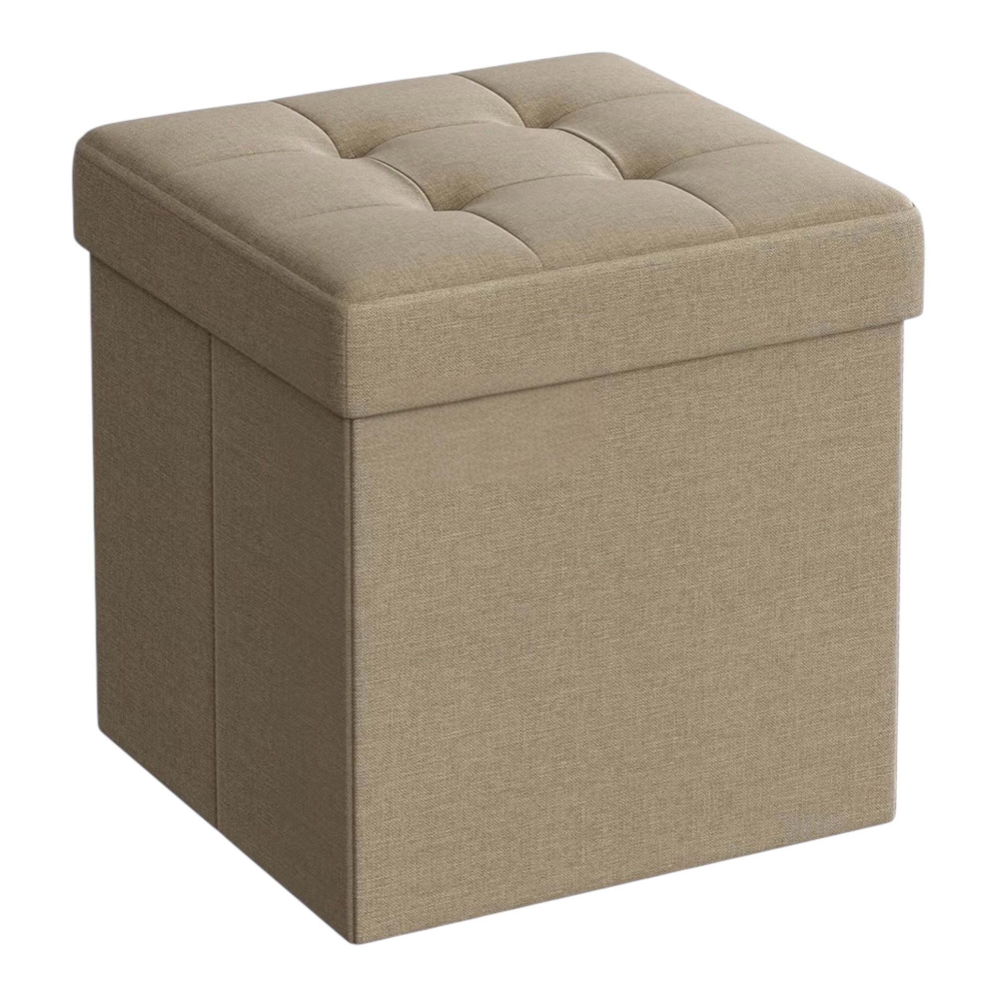 Puff Storage, Folding Storage Trunk, Footrest Stool, Cube Bench, Supports up to 300 kg, for Living Room, Bedroom, Entrance. Trunk Puff Storage Stool Ottoman Linen Stool Seat Footrest (cajon-001 2190 D7)