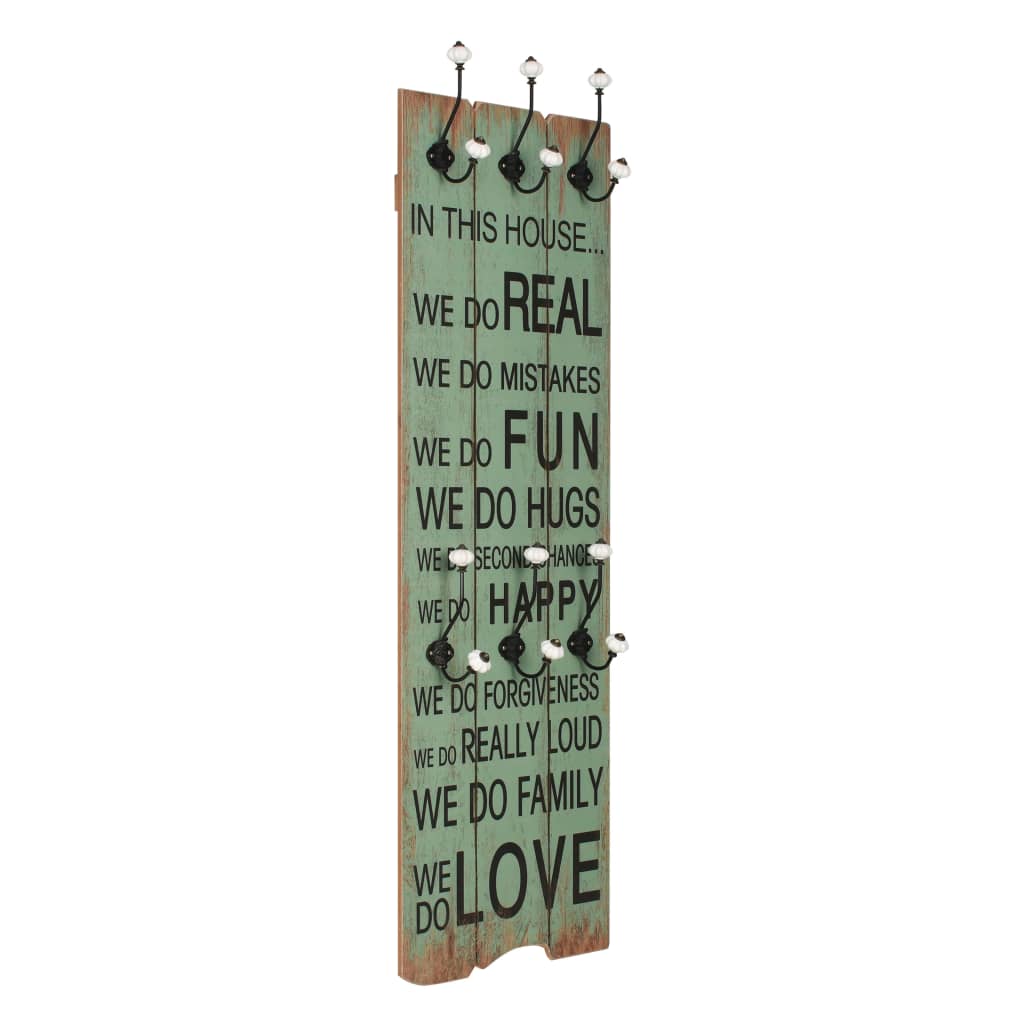vidaXL Perchero Pared de 6 Ganchos 120x40 cm Percha Decoración Casa Hogar Color Beer Cheaper,  Family,  Family Rules y mas