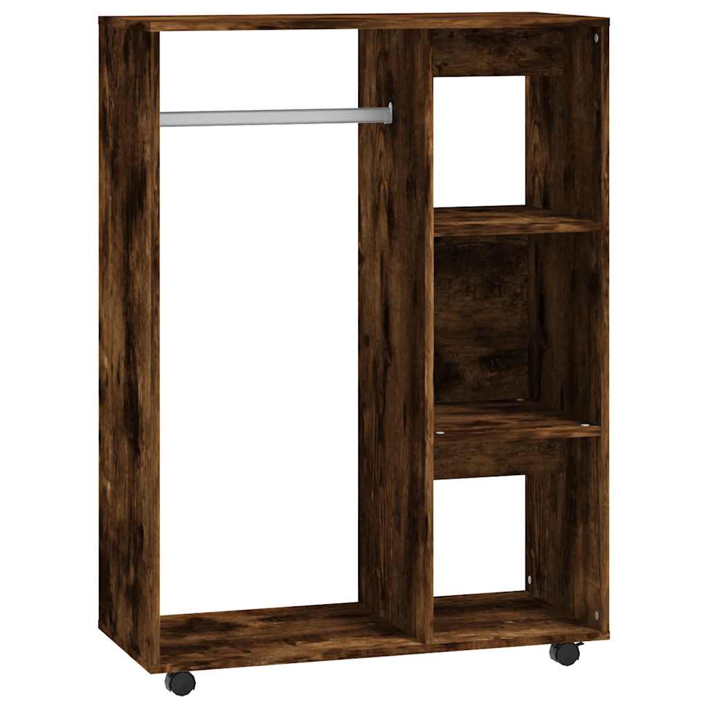 vidaXL Armario madera contrachapada color roble ahumado 80x40x110 cm