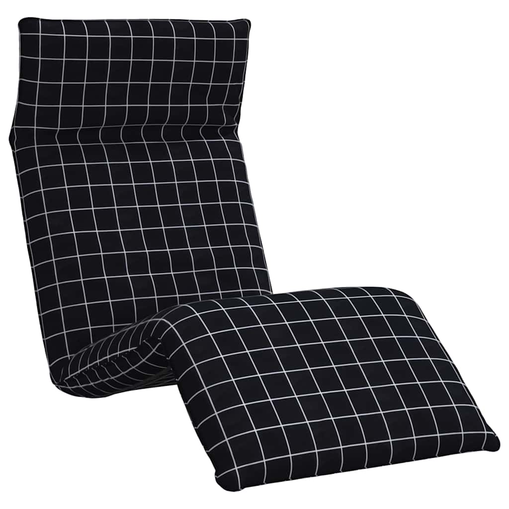 vidaXL Tumbona plegable 175x54x8,5 cm tejido oxford Multicolor