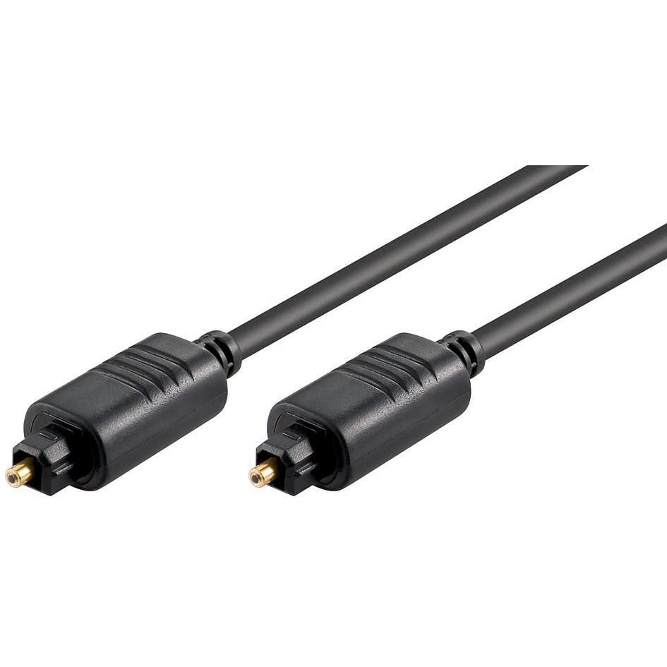 Cable óptico Toslink M-M 3m Microconnect Negro de Alta Calidad