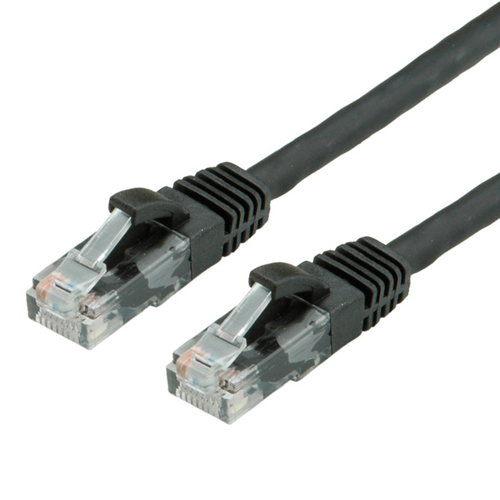 Value 2m UTP Cat.6a - Cable de red (2 m, Cat6a, U/UTP (UTP), RJ-45, RJ-45, Negro)