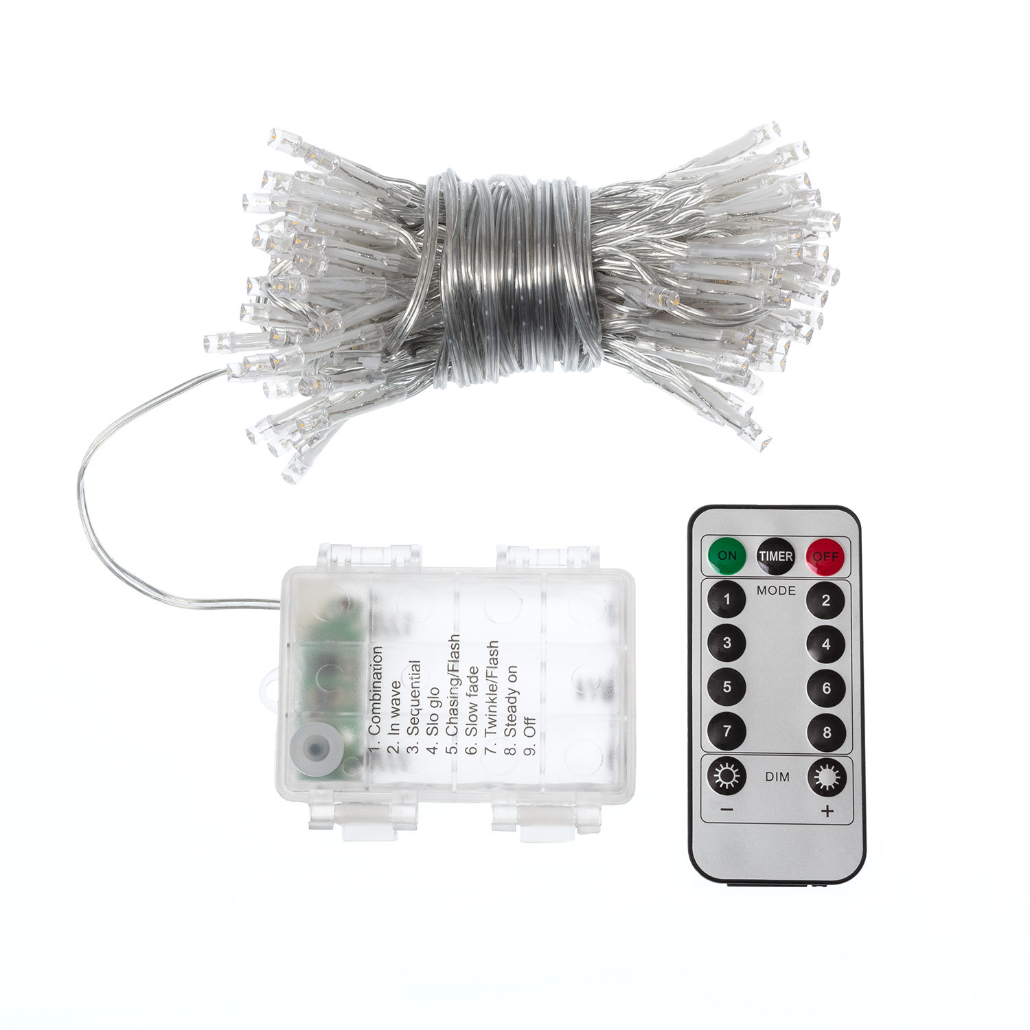 Ledkia Guirnalda LED con Batería para Sombrilla 1m 3000K Blanco Cálido