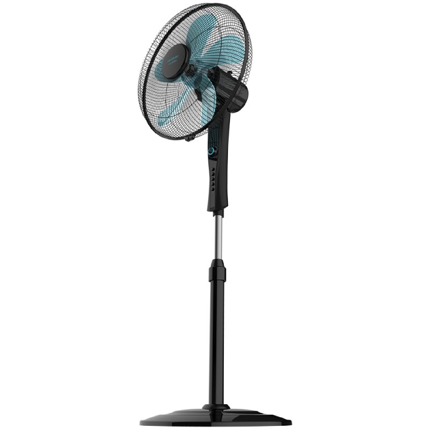 Cecotec Ventilador de Pie con Temporizador EnergySilence 520 Power Black. 50 W, 5 Aspas 40 cm de Diámetro, Oscilante