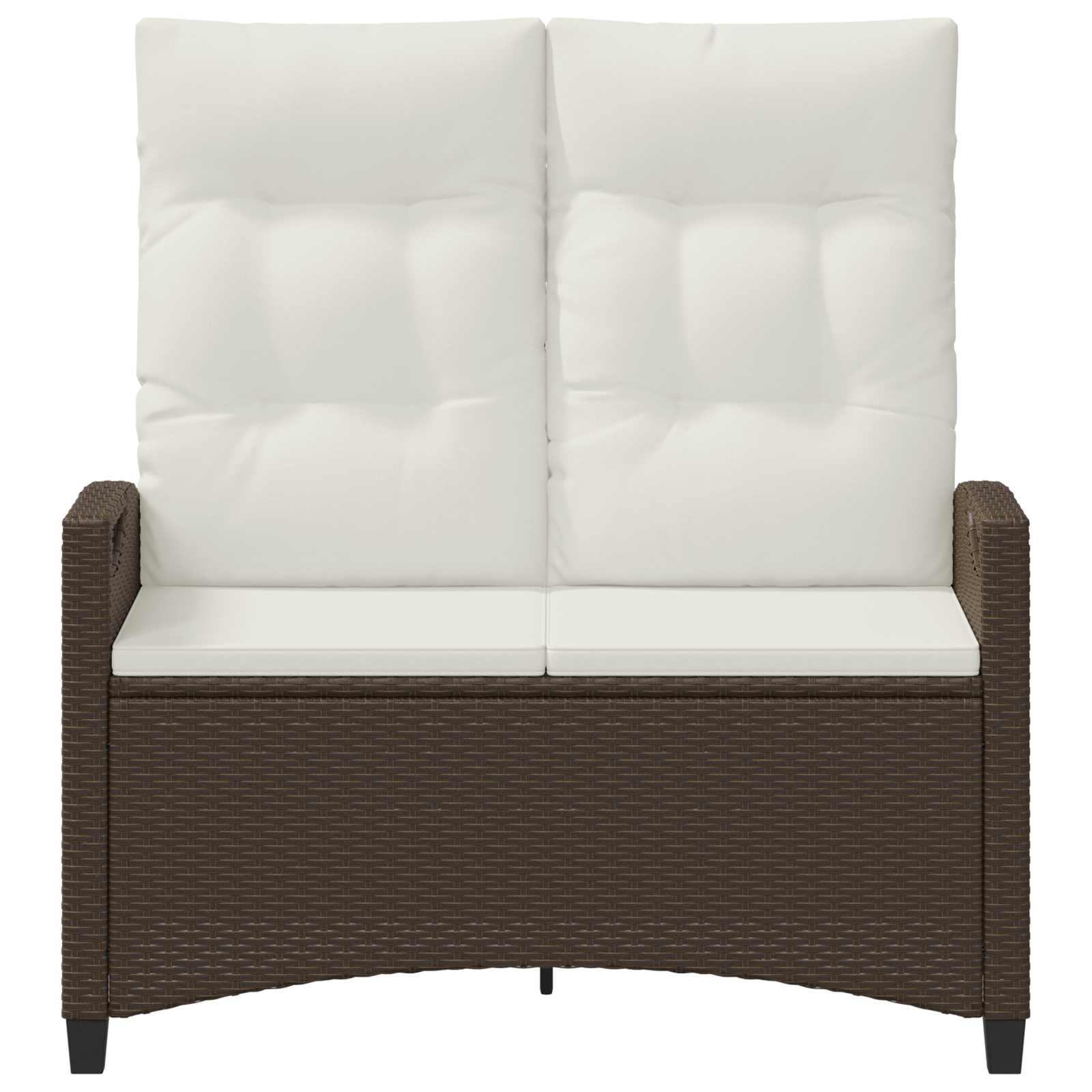 vidaXL Banco de jardín 105 x 60 x 112 cm Acero y Poliéster