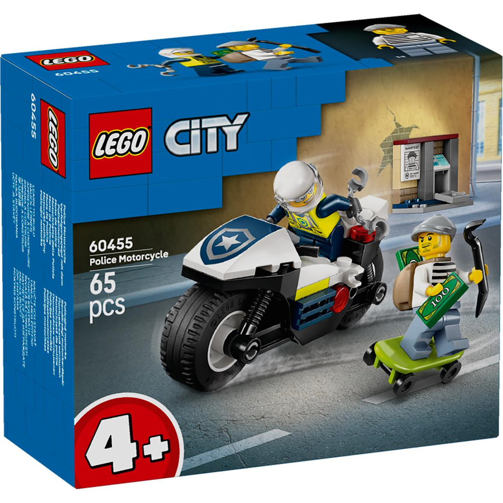 Persecución En Moto De Policía Lego City Police (60455)