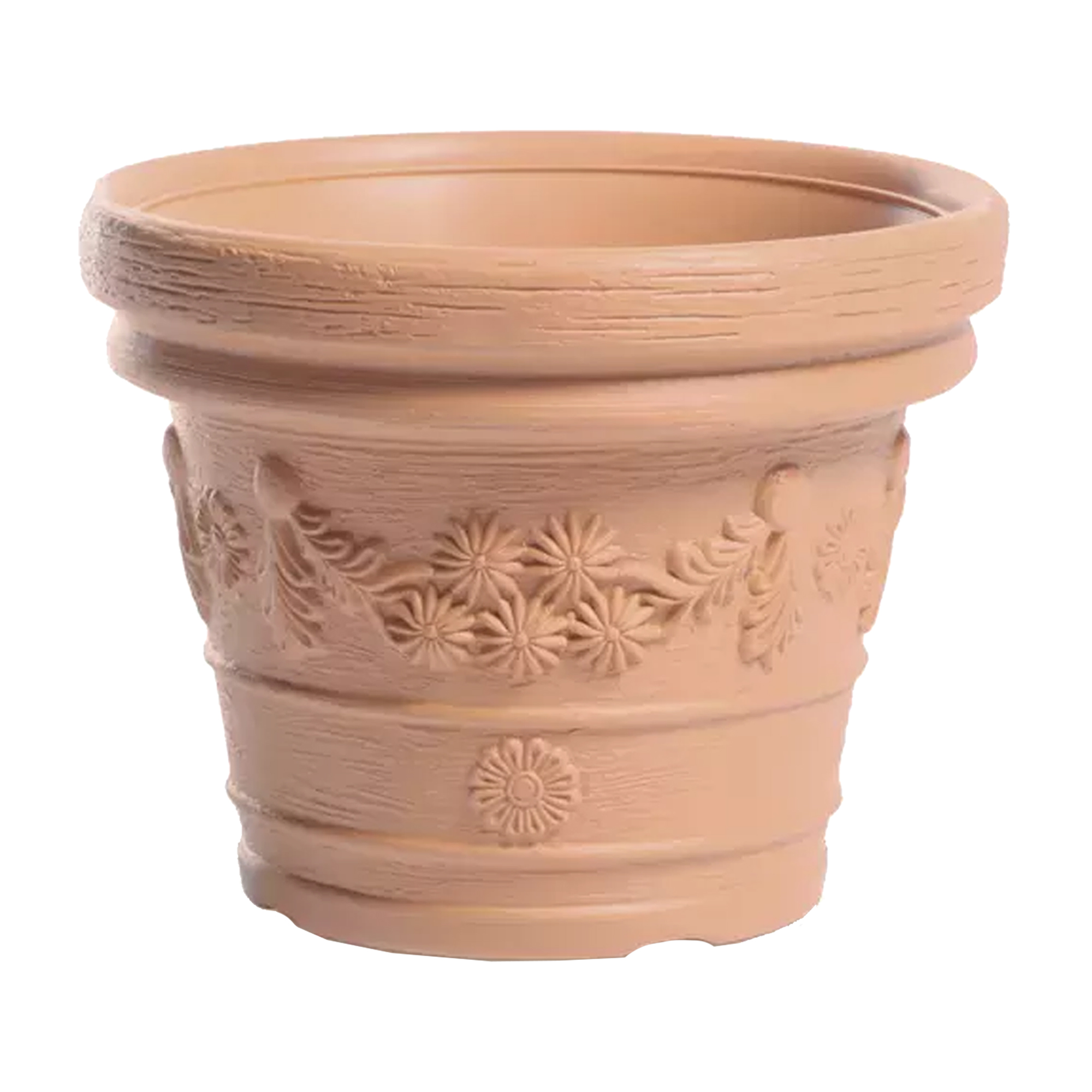 Prosperplast Maceta DECORA 21L 390x390x310 Ladrillo con Relieves