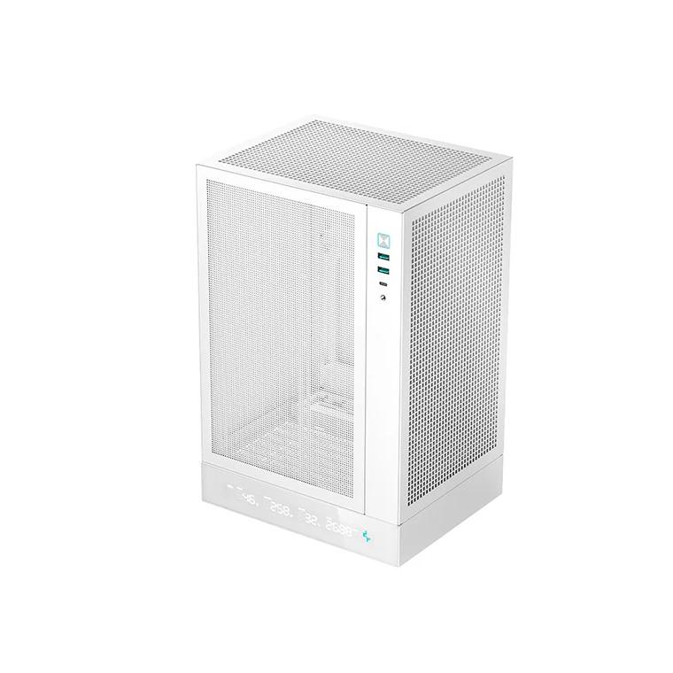 Caja para juegos Deepcool | CH170 DIGITAL | Blanca | Mini ITX | Fuente de alimentación incluida | ATX PS2