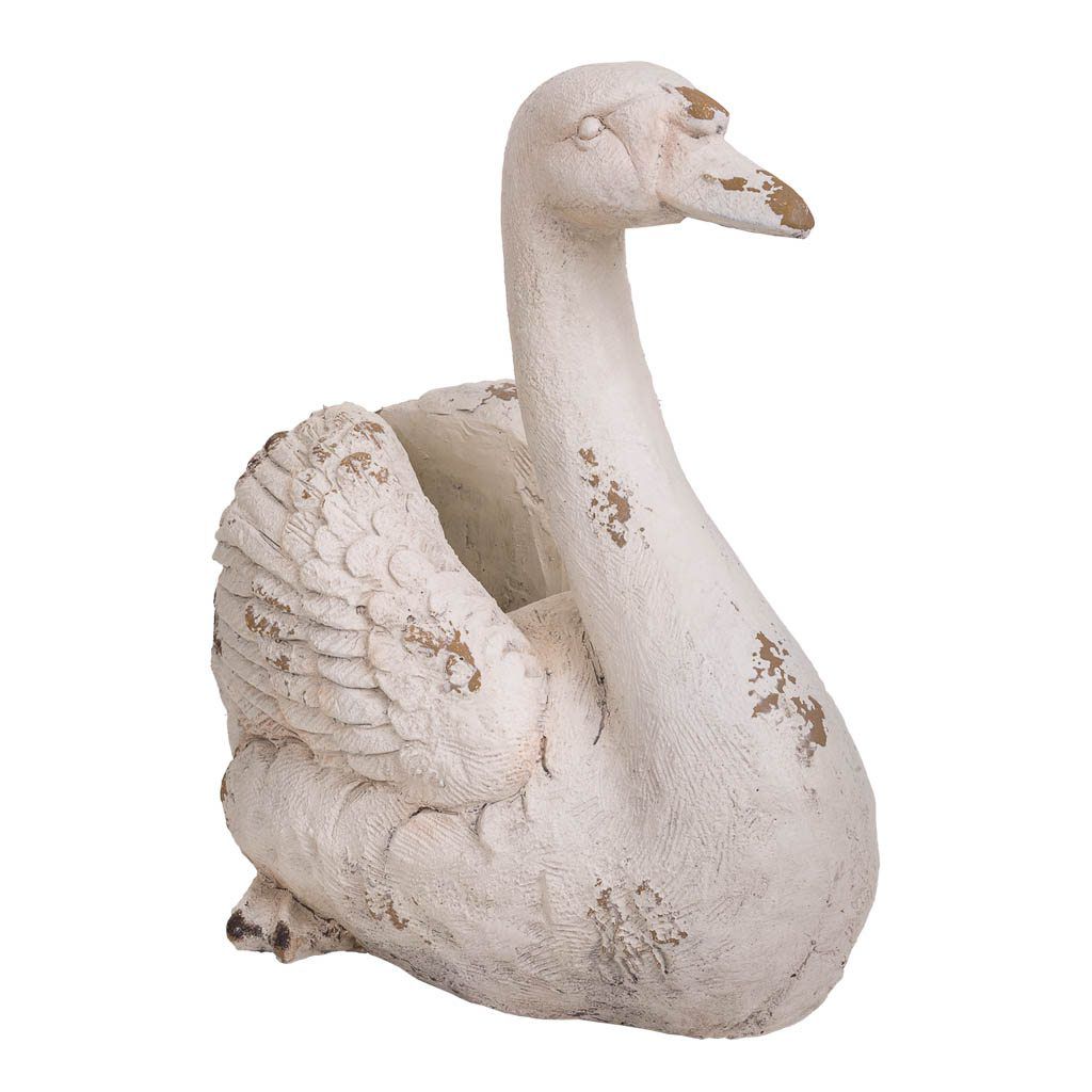 Macetero Cisne Decor De Magnesio 35x51x48cm, El mejor complemento para tu hogar