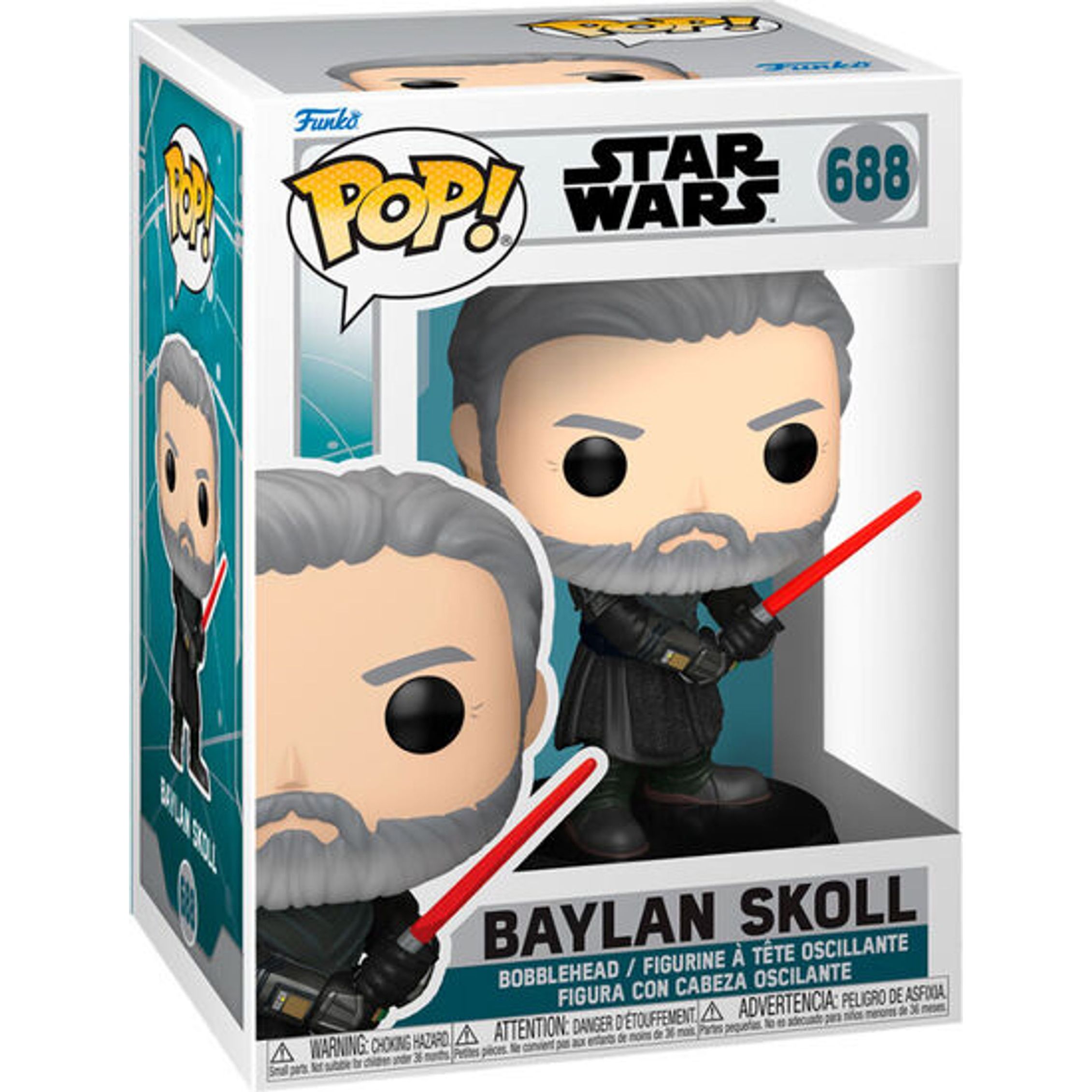 Funko - Figura Pop Star Wars Ahsoka 2 Baylan Skoll - Funko Pop Coleccionable De Edición Limitada - Funko Pop Diseño Detallado Y Realista - Funko Pop Ideal Para Regalo - Funko Pop Gran Variedad De Personajes