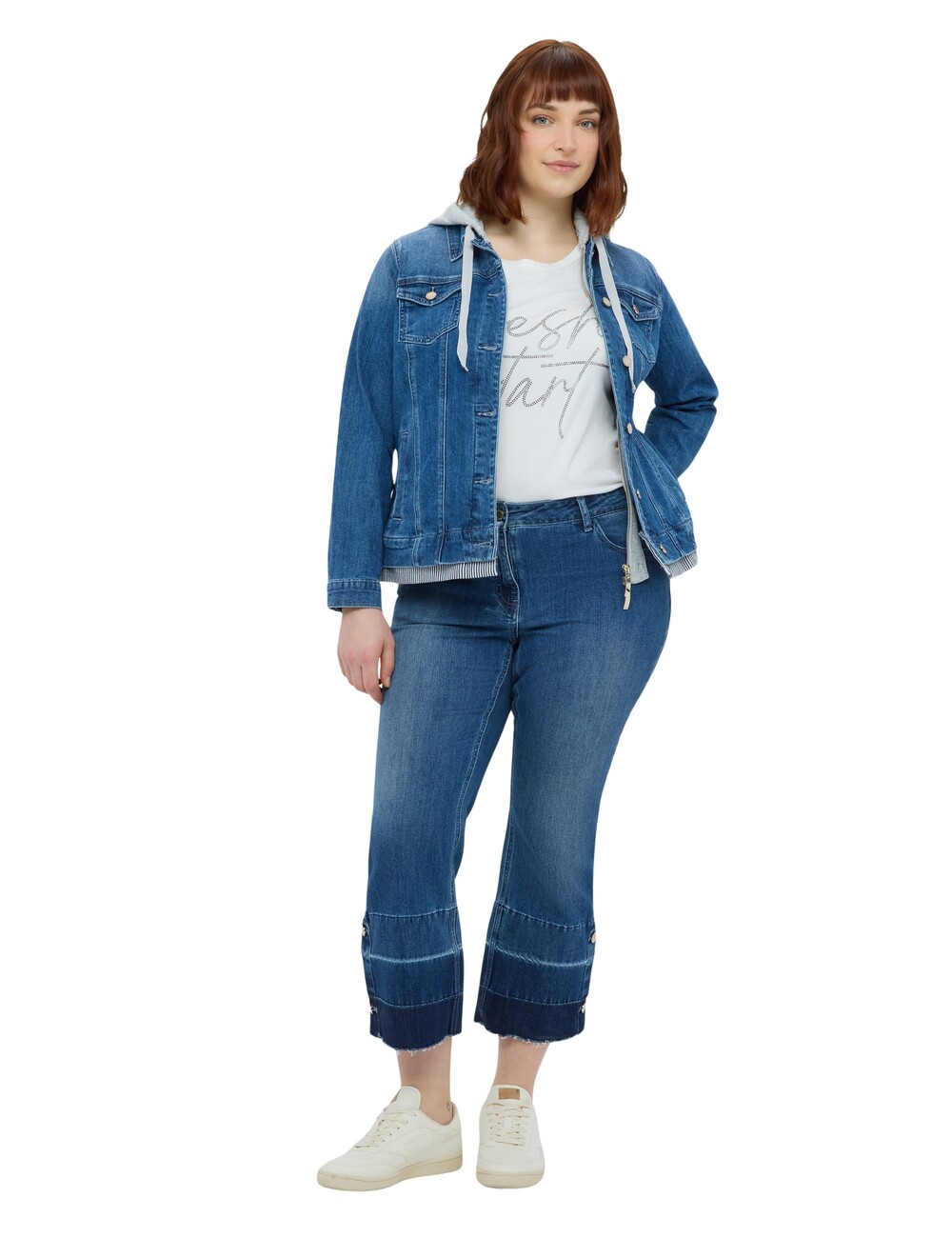 Fiorella Rubino - Jeans Kick Flare con bajo deshilachado