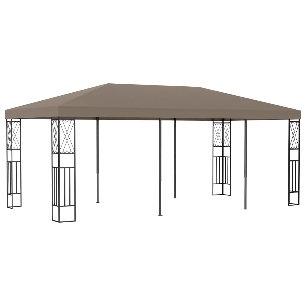 Vidaxl Cenador de Tela Gris Taupé 6x3 M para Exterior