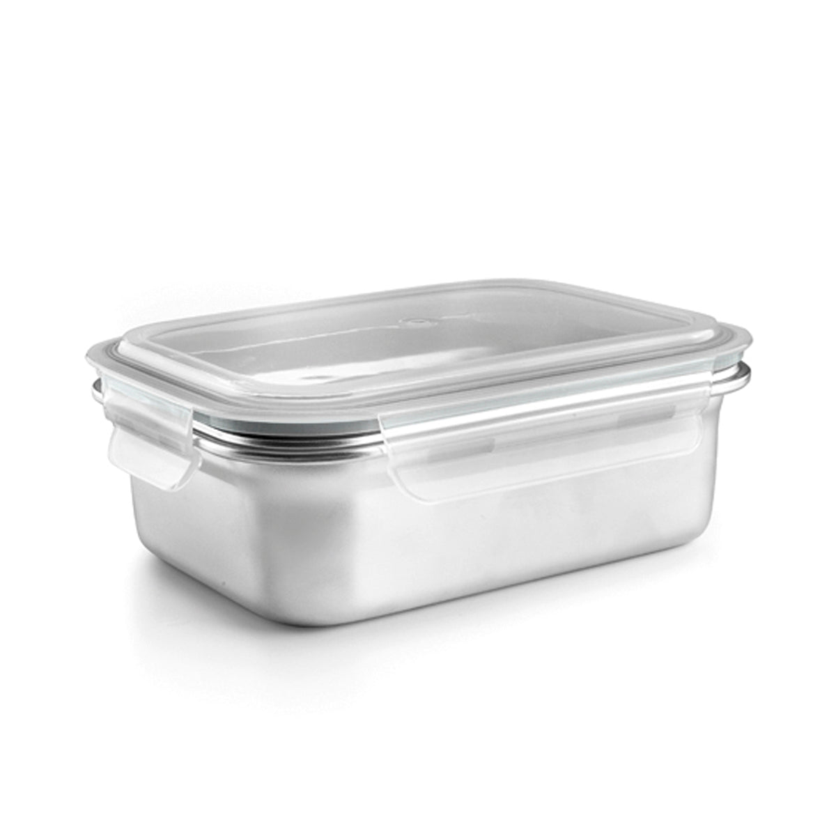 IBILI Keepklin - Recipiente Rectangular de 1.2L en Acero Inoxidable Apto Microondas