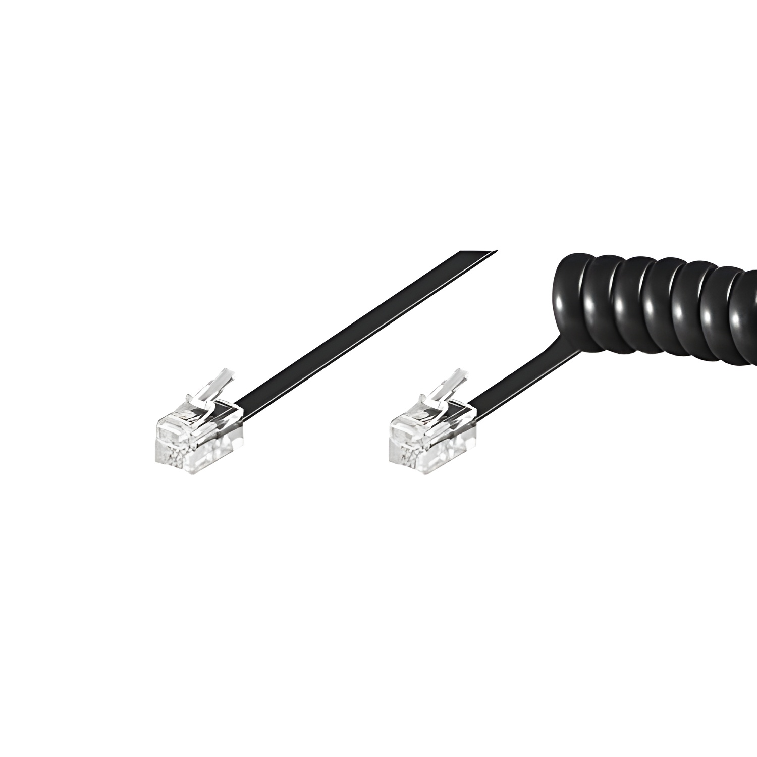 Microconnect Cable de Repuesto para Teléfonos de Escritorio Snom 3xx RJ-10 Negro