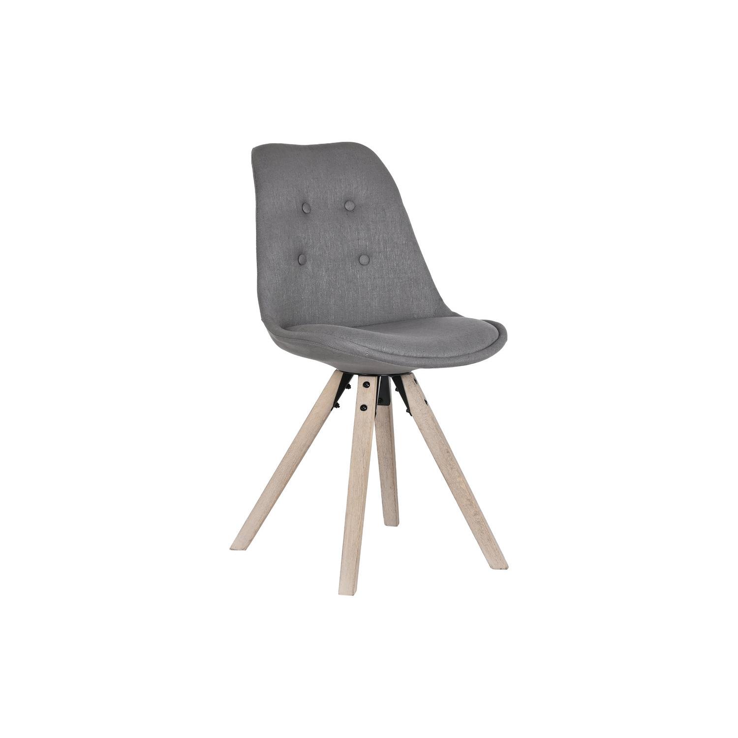 SILLA ROBLE POLIESTER 48X44X84 GRIS OSCURO FIJALO MB203407