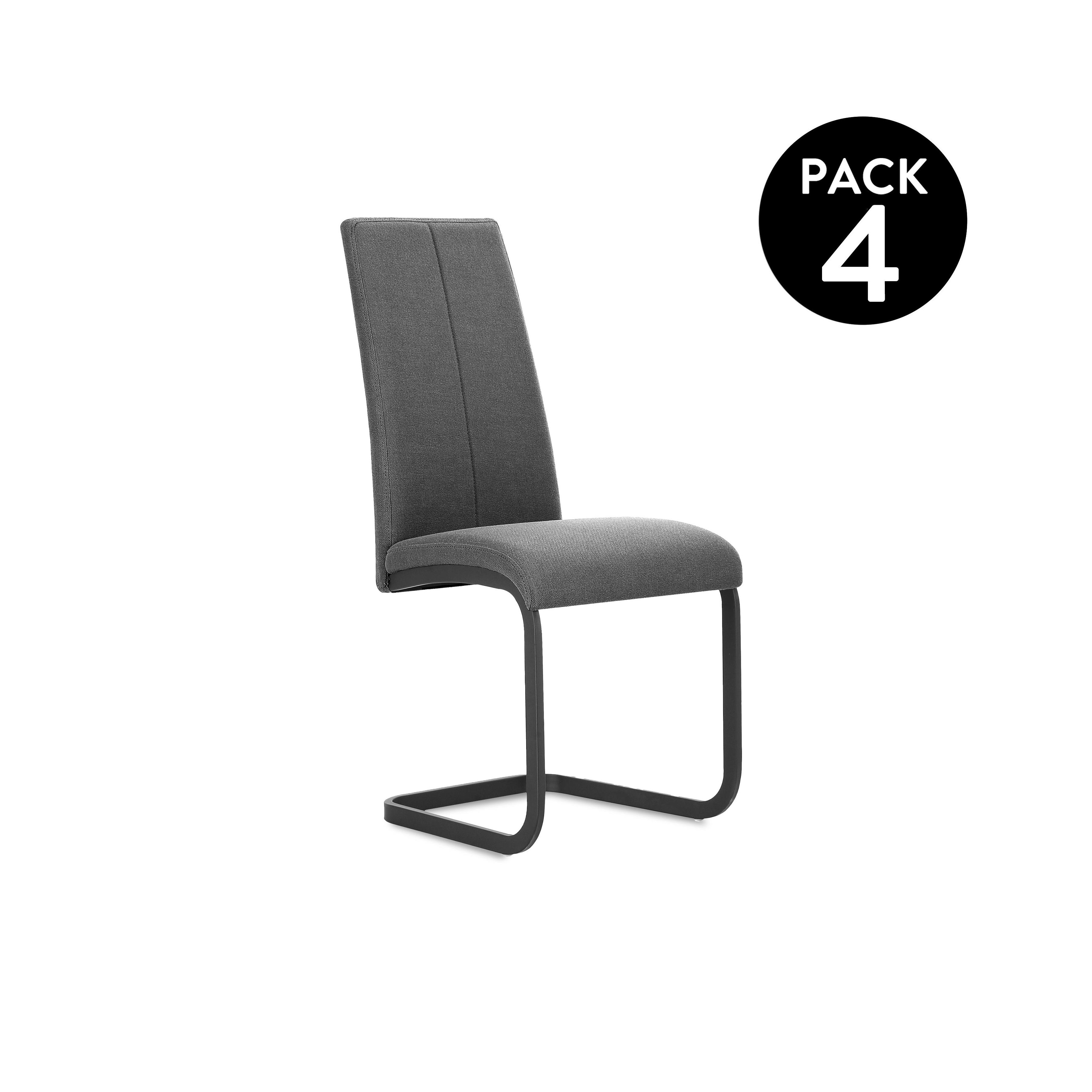 duehome - Pack 4 sillas de comedor Smile tejido