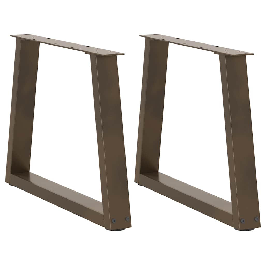 vidaXL Patas para mesa de centro en forma de V (2 unidades) 70 x (42-43,3) cm, acero