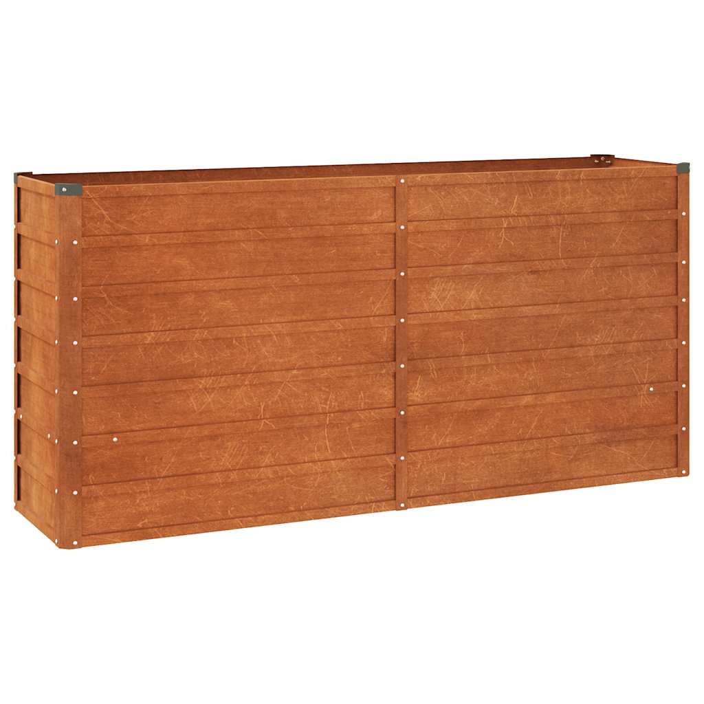 vidaXL Arriate oxidado de acero corten 160x40x77 cm