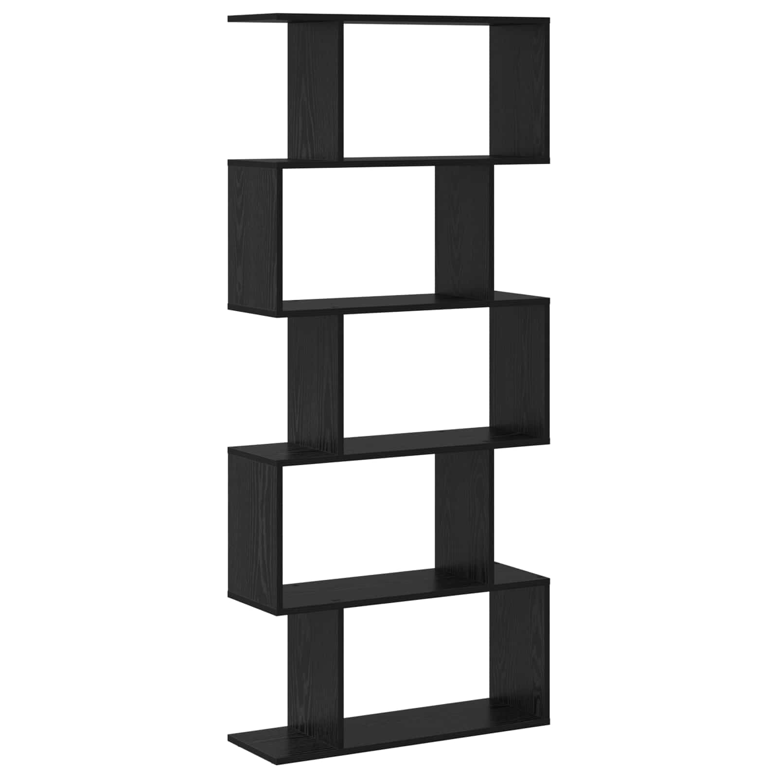 vidaXL Librería divisora 5 niveles madera 70x24x161 cm Multicolor