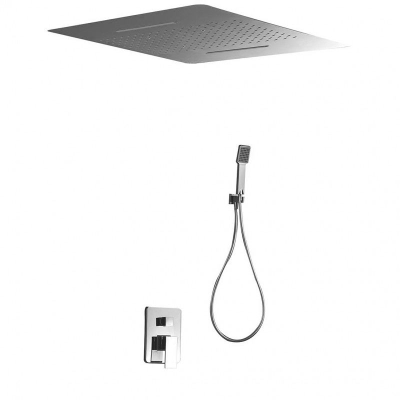 Imex Sumatra GTS019/P kit de ducha monomando de pared con rociador extraplano cromado
