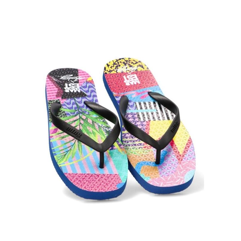 Chanclas Sandalias Playa Dedo Mustang - Mujer - Suela Plana - Modelo 60202 - Color Negro