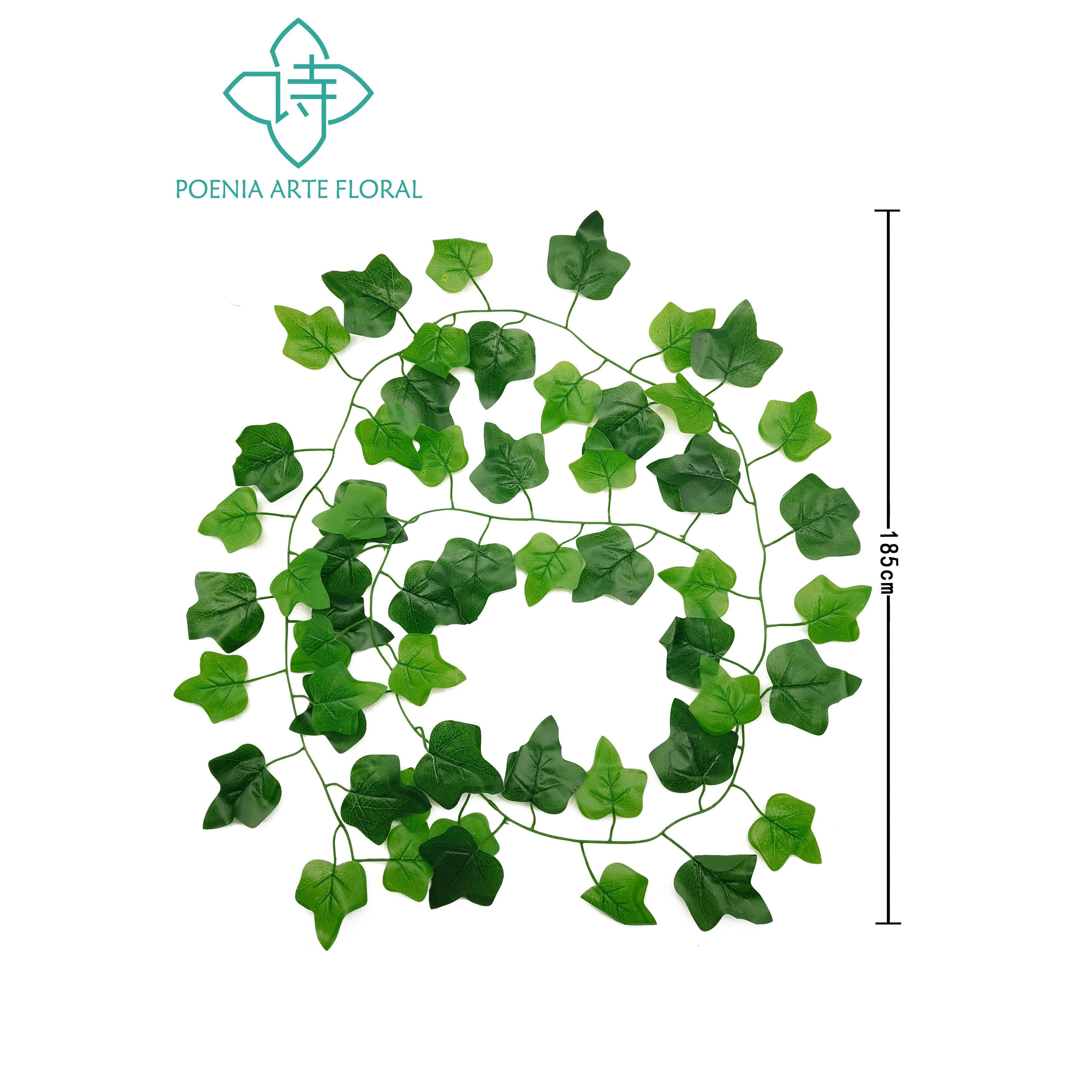Poenia Arte Floral - Guirnalda de Hojas 195cm - Decoración de Pared