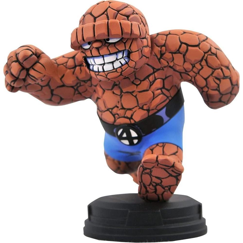 Diamond - Figura coleccionable The Thing en estilo Marvel Animated, 10 cm, diseño detallado con textura rocosa y expresión característica, ideal para estanterías y escritorios
