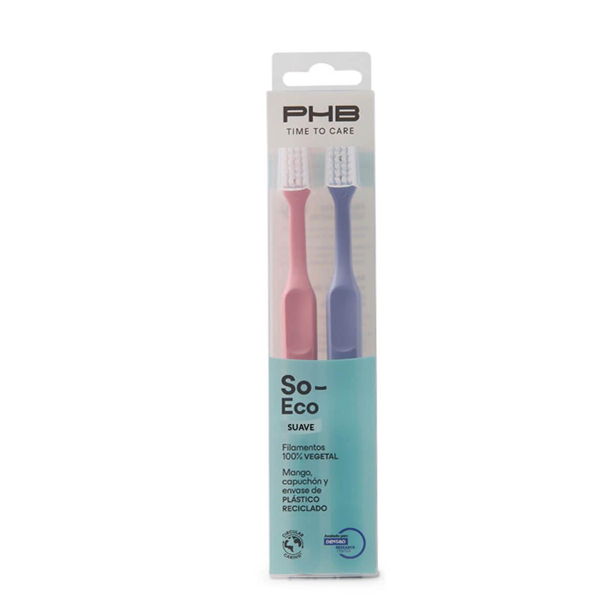 Phb pack cepillos eco suave 2 unidades