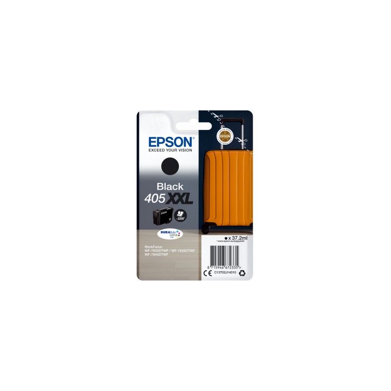 Epson - Singlepack Black 405XXL DURABrite Ultra Ink - C13T02J14010 C13T02J14010