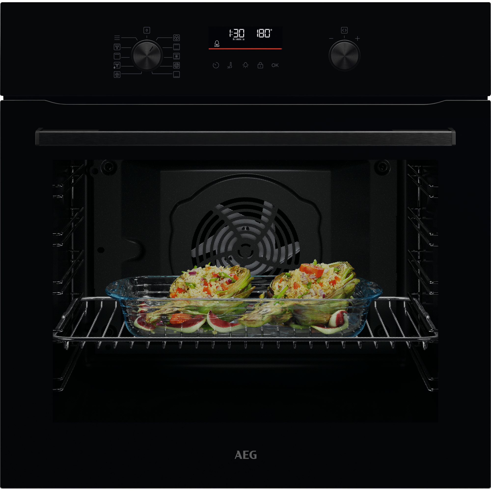 AEG - Horno multifunción Serie 5000 SurroundCook con Display LED Explore - GU5PB41WSK
