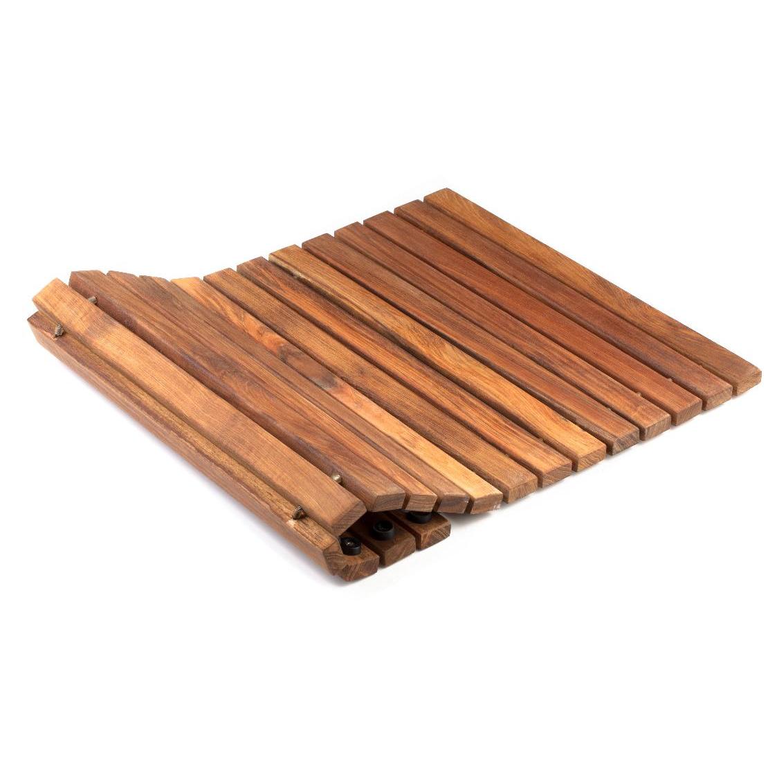 Asinox Tarima de Teca para ducha OL01351 40x60 Enrollable Antideslizante