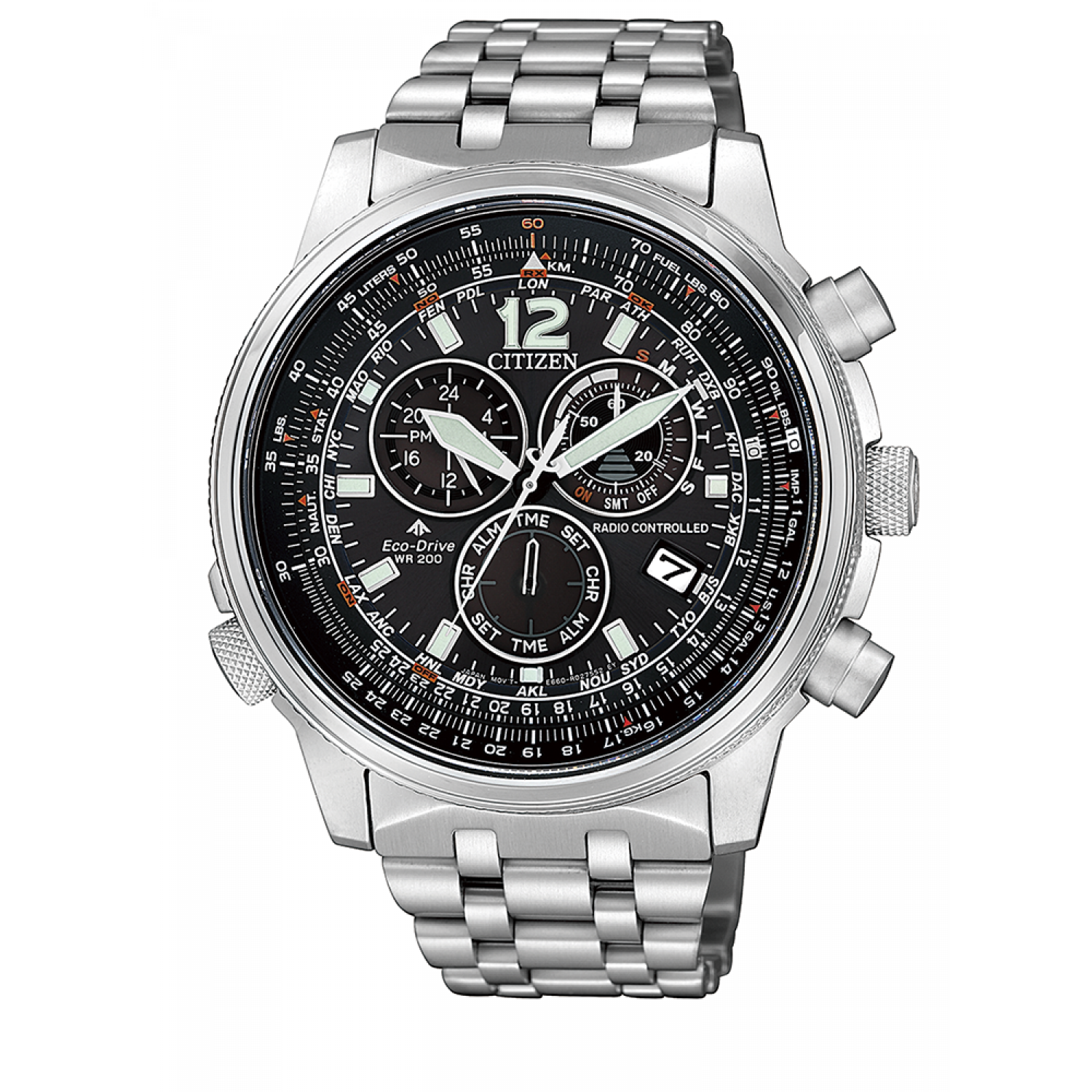 Reloj Citizen Crono Pilot E660 CB5860-86E Eco-Drive hombre