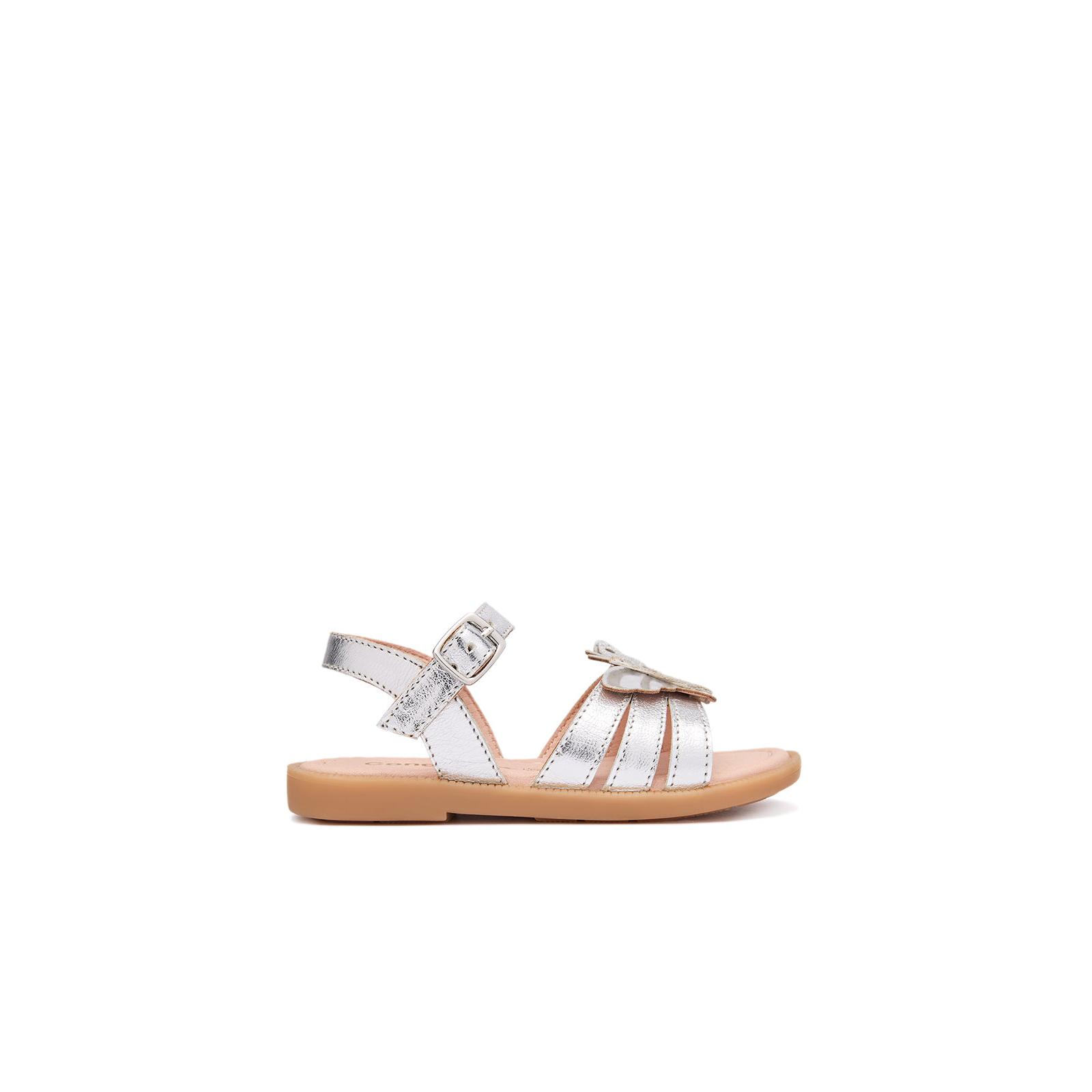 Conguitos - Sandalias Abiertas de Niña con Diseño de Mariposa en Blanco para Niña