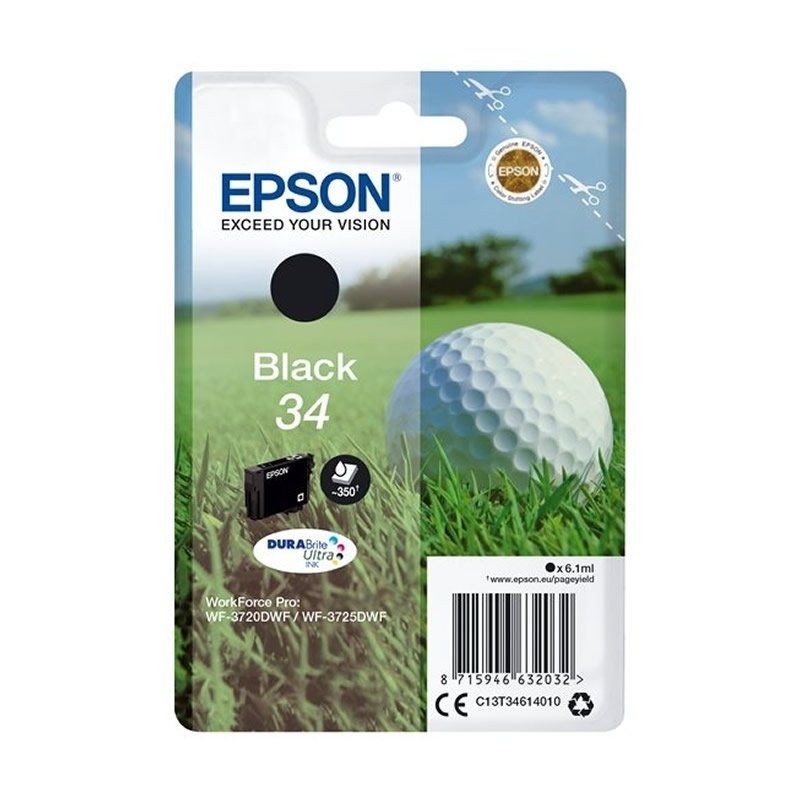 Epson T3461 34 Cartucho de Tinta Negro