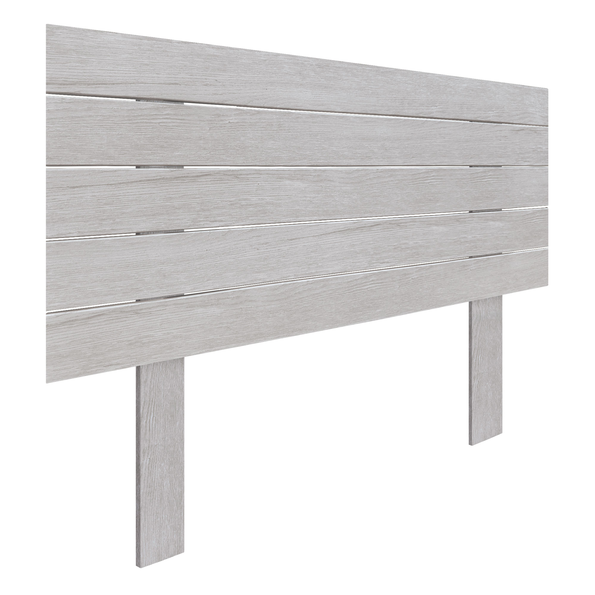 DHOME Cabecero de Madera reciclada DM Estilo Palet Horizontal con Patas Cama Palets Herrajes incluidos