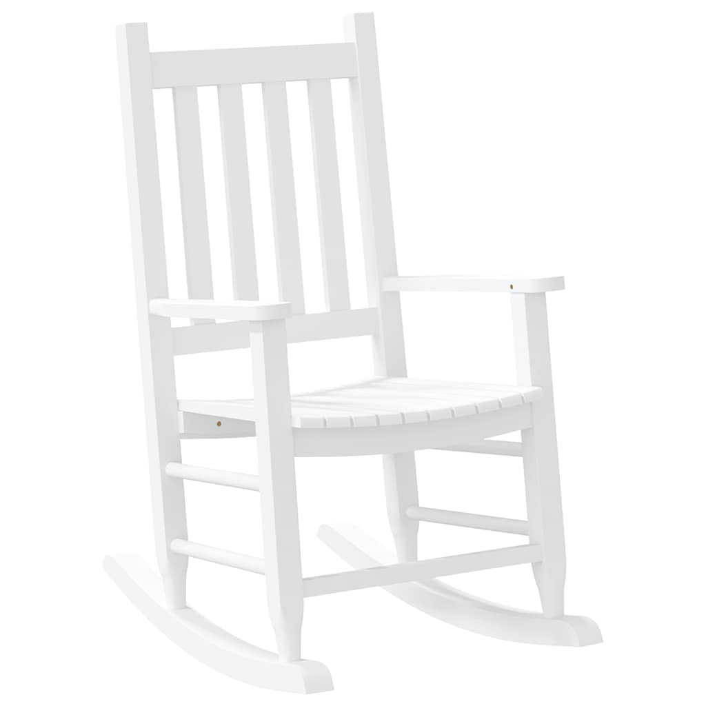 vidaXL Mecedora para niños madera maciza de álamo