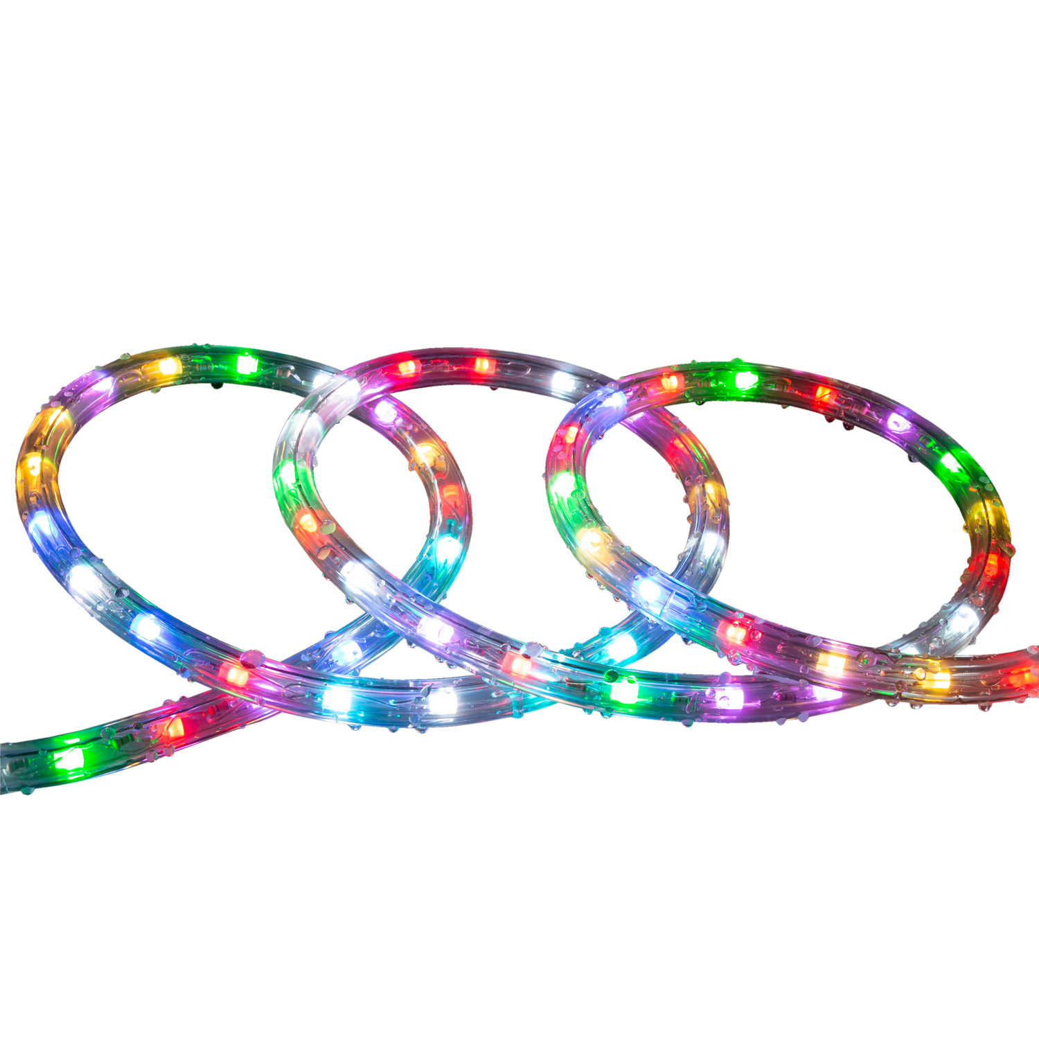 Ledkia Manguera LED Redonda 220V AC 36 LED/m RGB IP65 Corte 100 cm a Medida RGB 10 m