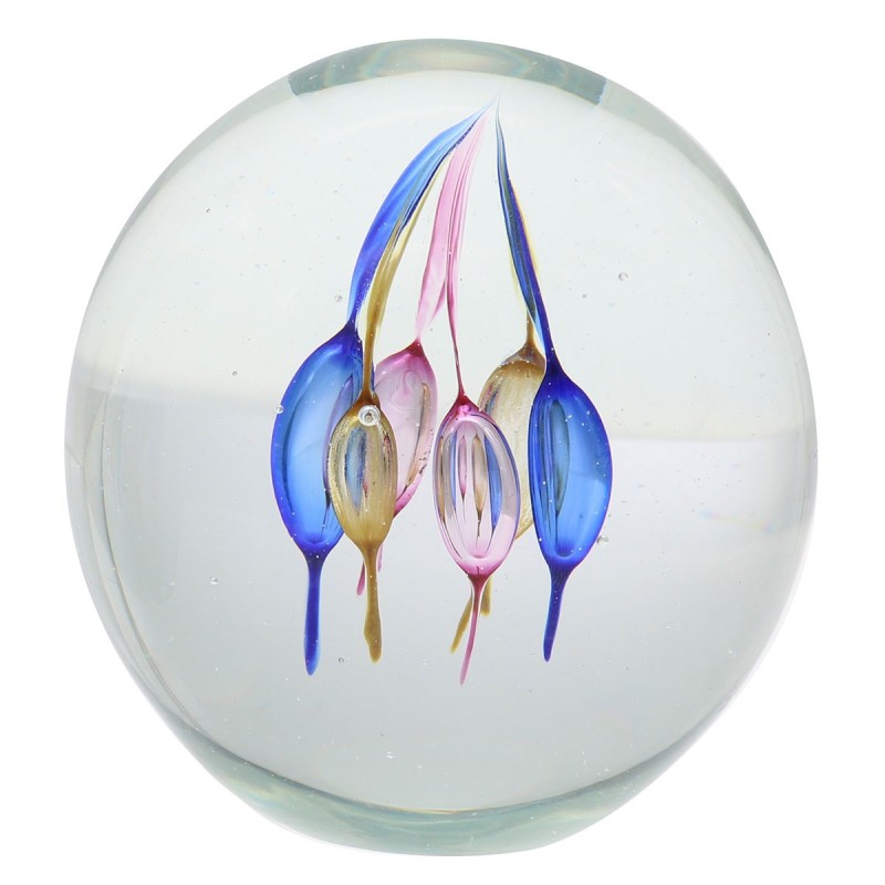 SIGNES GRIMALT Signes Grimalt By SIGRIS - Pisapapeles Peces Azul de Cristal Vidrio | Decoración de Oficina Elegante y Original