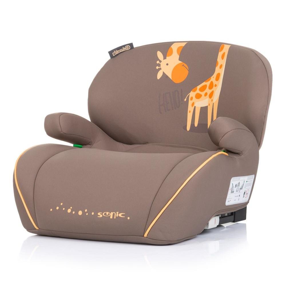 CHIPOLINO Alzador infantil para coche SONIC i-Size (125-150 cm) con ISOFIX de Chipolino