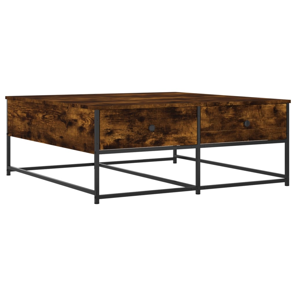 Vidaxl Mesa de Centro Madera de Ingeniería 100x99x40 Cm Negro