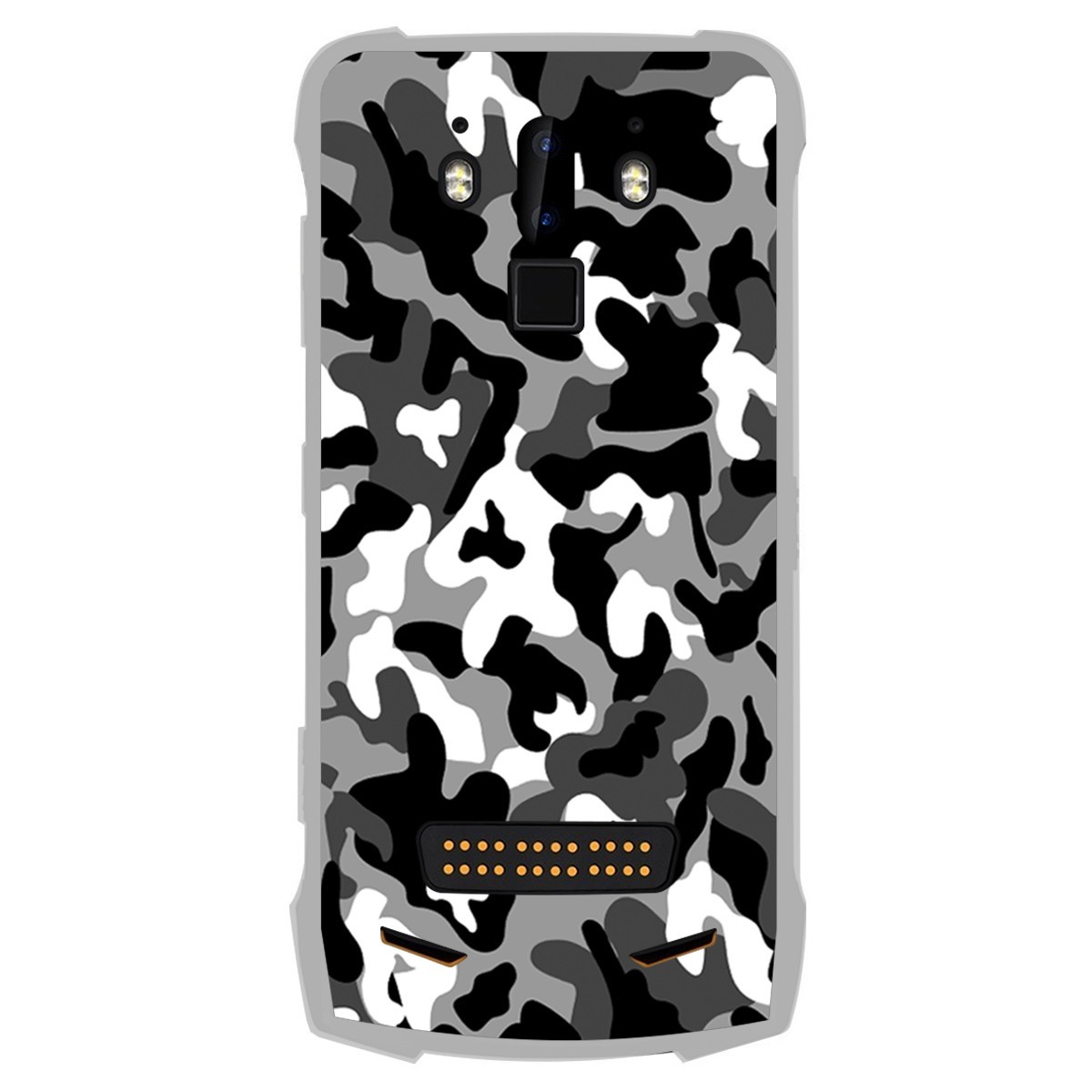 Tumundosmartphone Funda Gel Tpu para Doogee S90 diseño Snow Camuflaje Dibujos