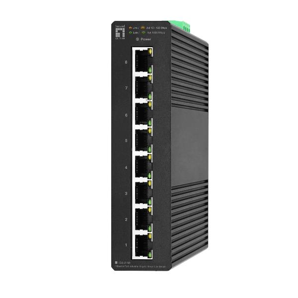 LevelOne IGS-2108 switch Gestionado L2 Gigabit Ethernet (10/100/1000) Negro