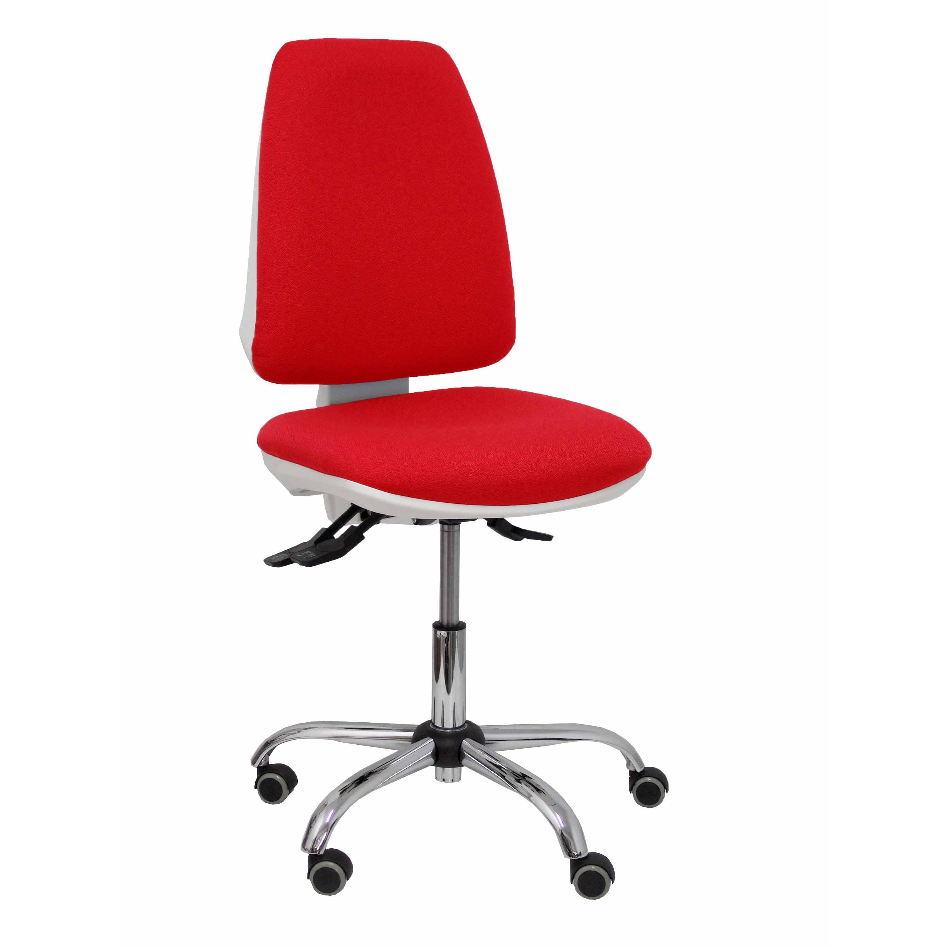 Silla de Oficina Ergonómica Piqueras Y Crespo Blanca con Asincro y BALI Rojo