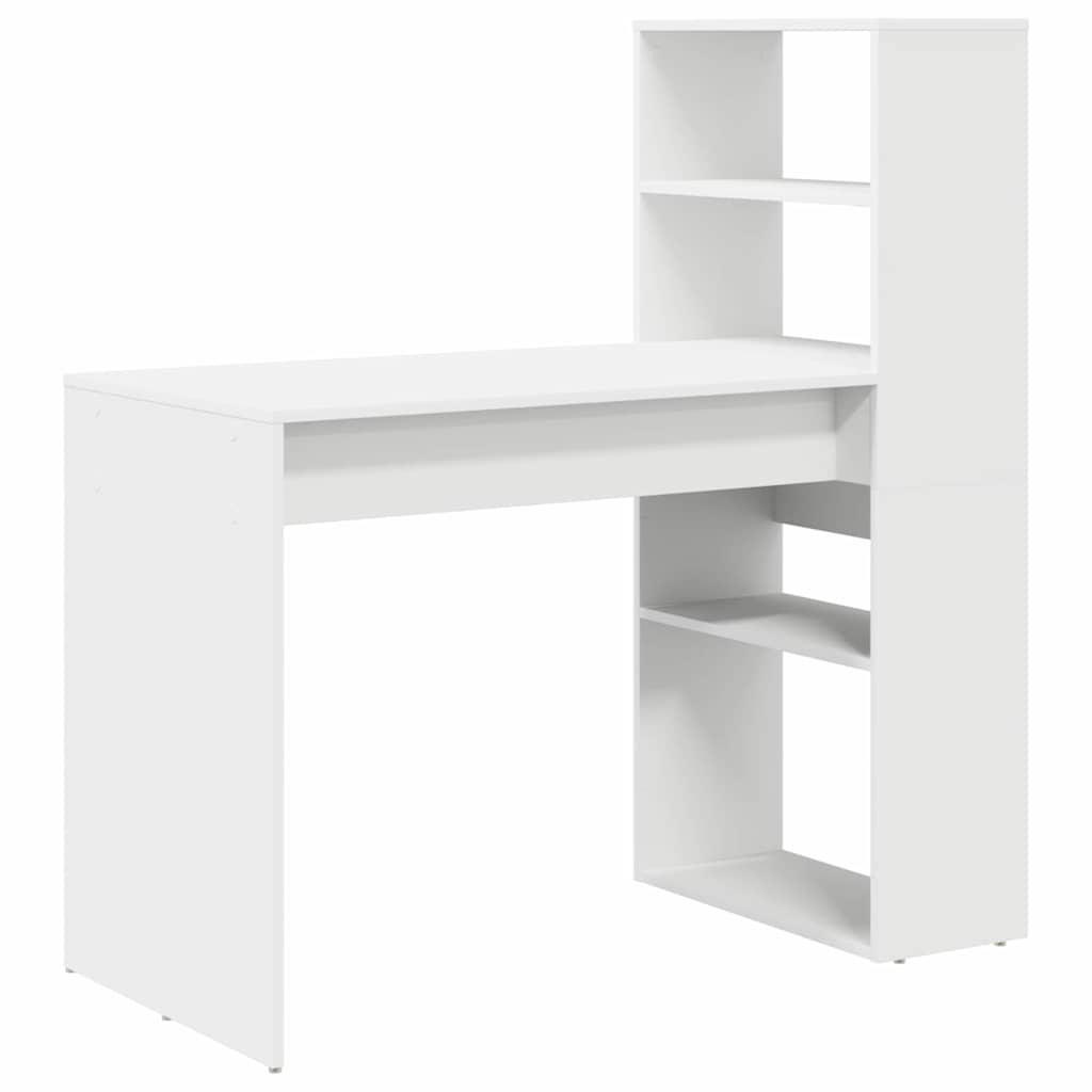 vidaXL Escritorio con estante 113 x 54 x 120 cm Madera de ingeniería